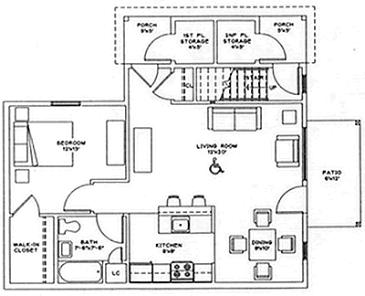 1BR/1BA - Linderman Creek II Apartments