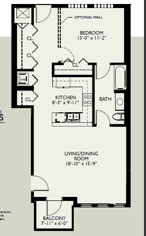 1BR/1BA - Front Street Lofts