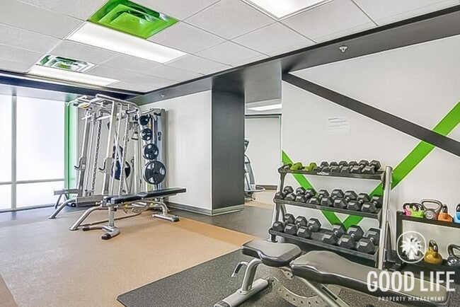 Building Photo - Gorgeous Studio W/ W/D, A/C, Balcony, Rooftop Deck, Gym, Jacuzzi with City views!!