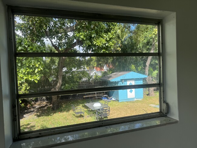 View to backyard from Master Bedroom window - 2477 SW 16th St