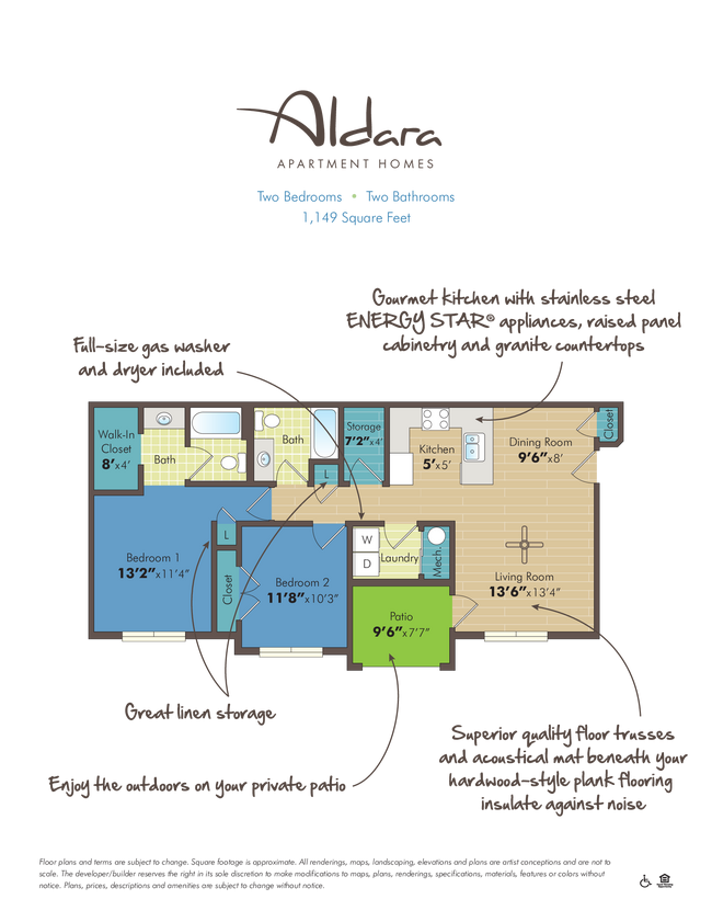 Floorplan - Aldara Apartments