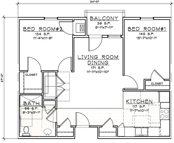 2BR/2BA - Cumberland Meadows