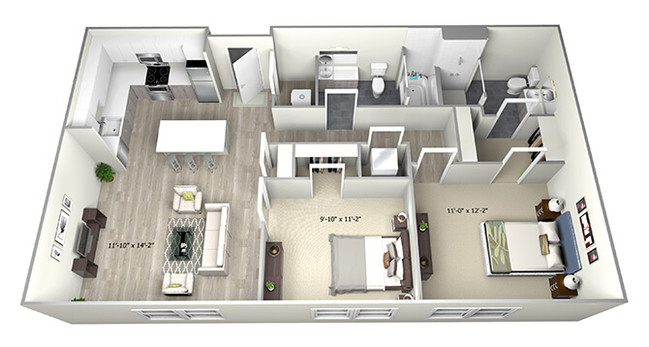 Floorplan - 735 Truman Apartments