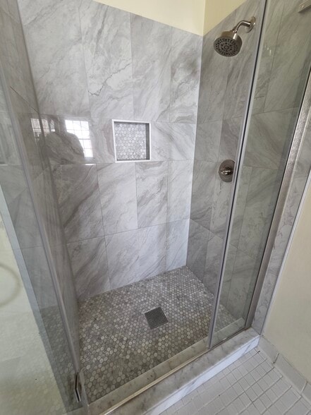 Master Bathroom Shower Stall. - 7039 Chesley Search Way