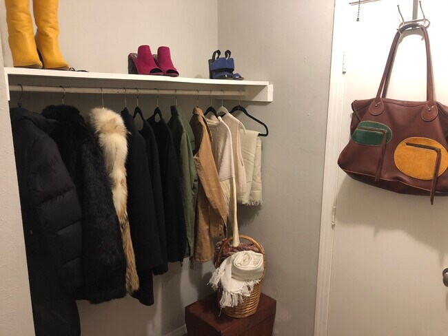 View from inside of closet (door opens to bedroom) - 2710 Douglas Ave