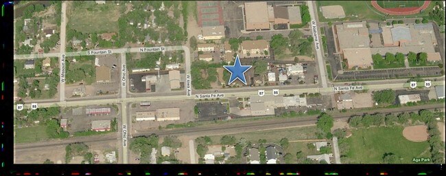 Aerial Photo - 303 N Santa Fe Ave