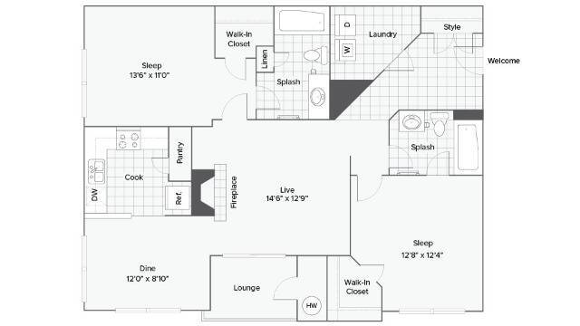 Please note, renderings are an artist’s conception and are intended only as a general reference. Features, materials, finishes, layouts, and square footage may differ from the image shown. - Arrive Odenton South