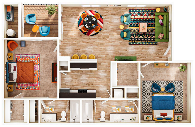 Floorplan - Village Green Apartments