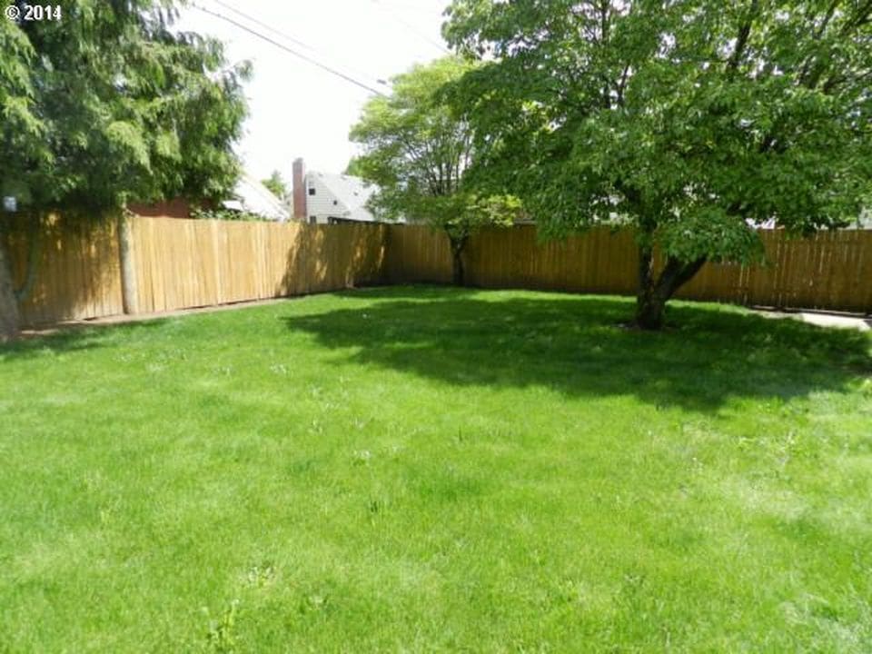 Large, fully-fenced backyard. Backyard dogwood. - 9003 SE Stephens St