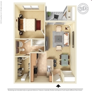 1BR/1BA - Providence Place I & II