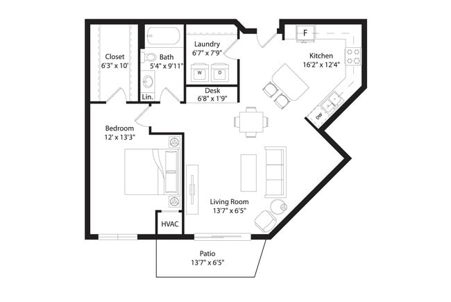 Floorplan - Quarry Ridge Apartments