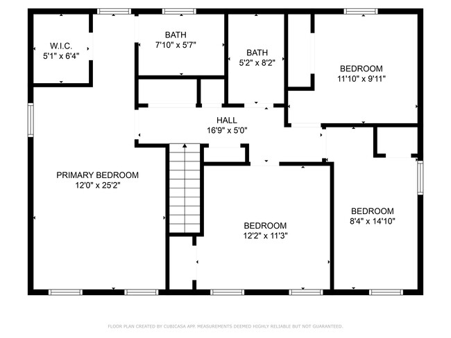 Floor Plan for Upper Level - 13217 Nottingdale Dr