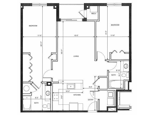 2BR/2BA - Sofi Danvers
