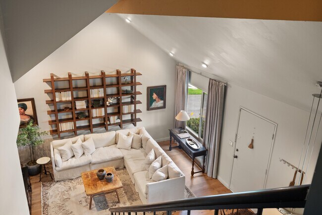Upstairs view of Living Room - 22855 S Van Deene Ave