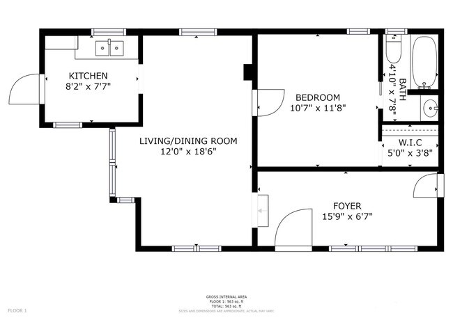 Building Photo - Available Now! Single Family 1/1 home for lease with large lot and 1 car garage!