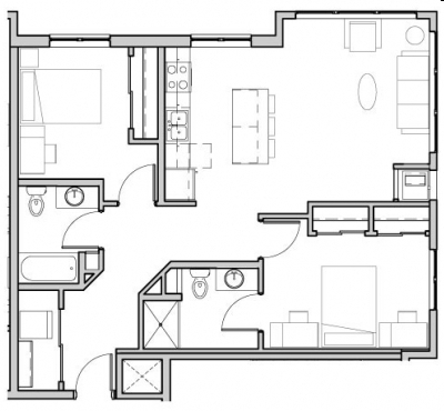 2BR/2BA - Yugo Minneapolis 412 Lofts