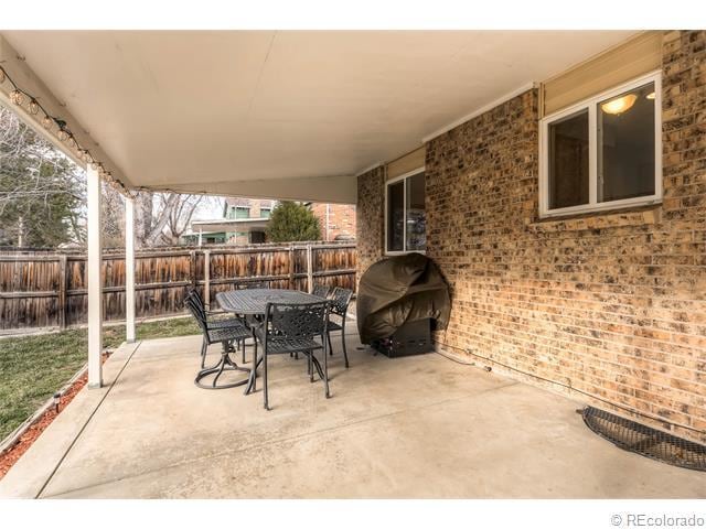large covered patio in backyard - 7091 Beech Street