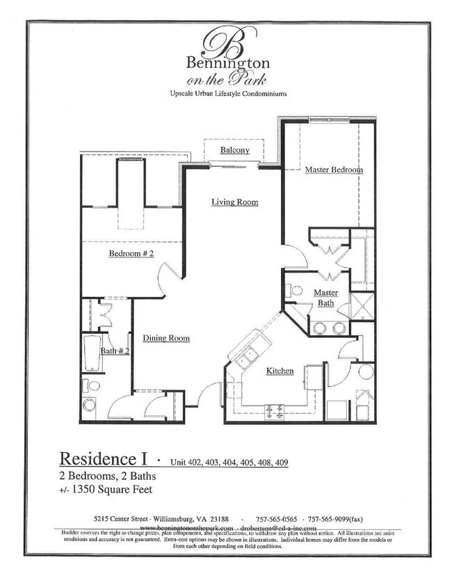 Building Photo - 2 bedroom/2 bathroom- Bennington on the Park