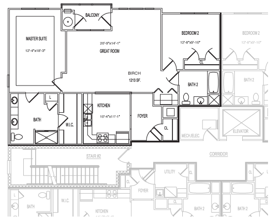 2BR/2BA - Courthouse Commons