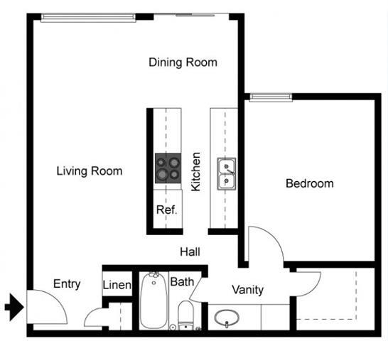 Floorplan - Villa Camino Apartments