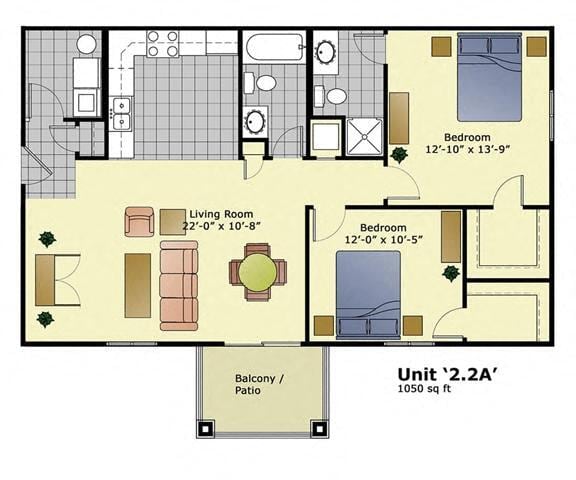 Floorplan - Autumn Park Apartments