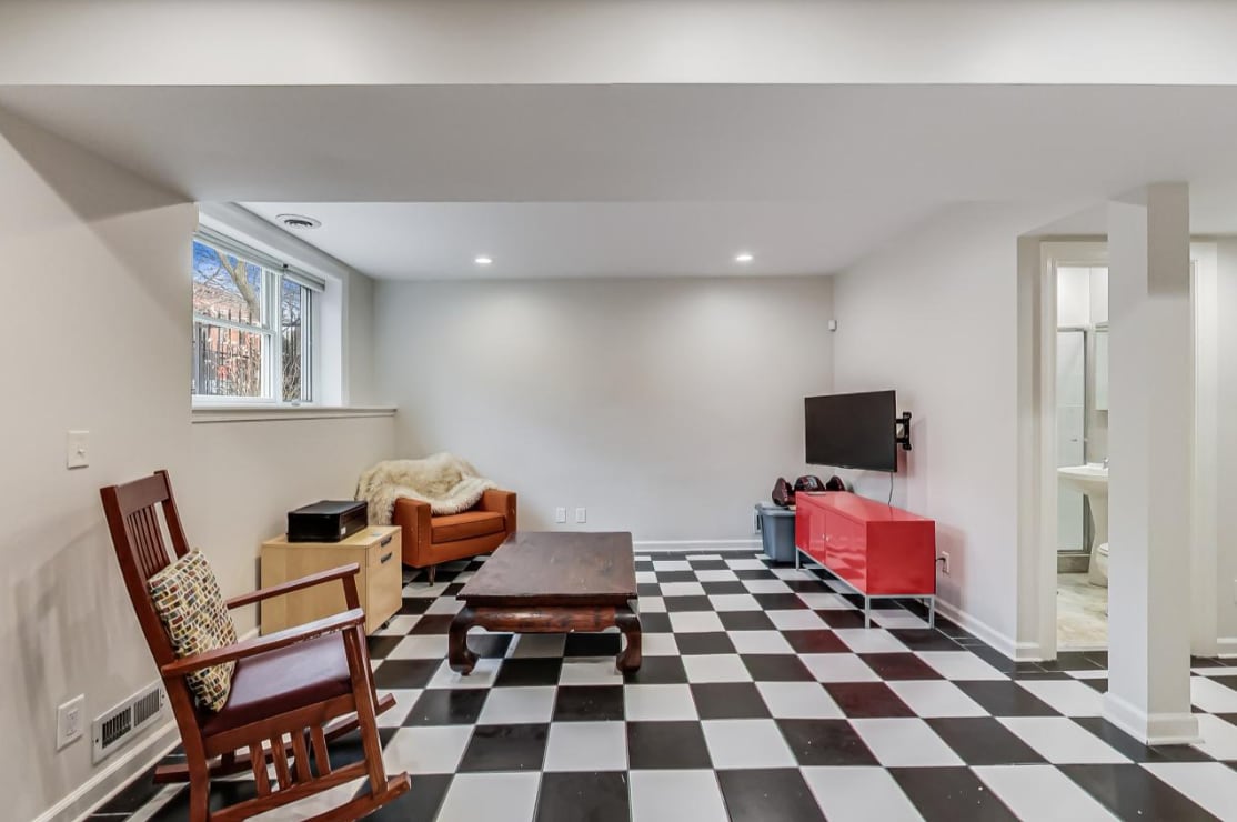 Downstairs family room - 719 S Claremont Ave