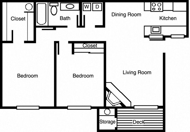 Floorplan - Woodlake Apartments