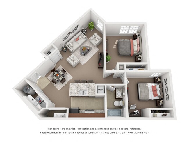 Floorplan - Parc Hill Apartment Homes