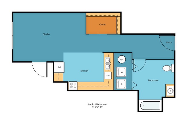 Floorplan - Promenade at the Park Apartment Homes