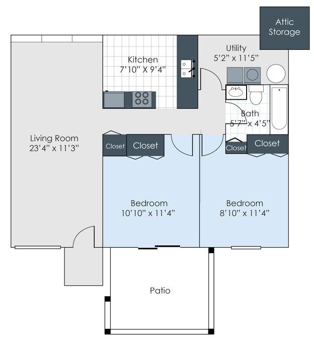 Floorplan - Meadowood Apts