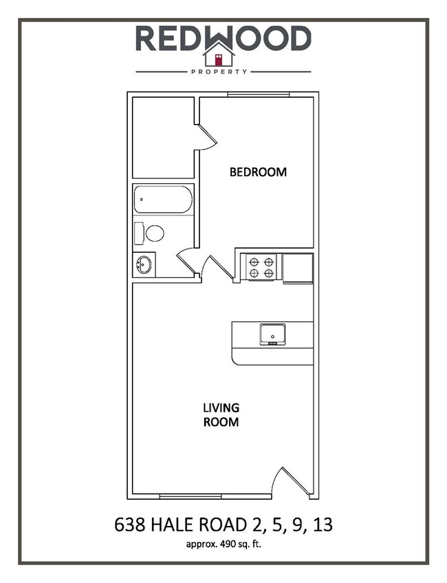 Floorplan - Beautifully updated one-bedroom apartments...