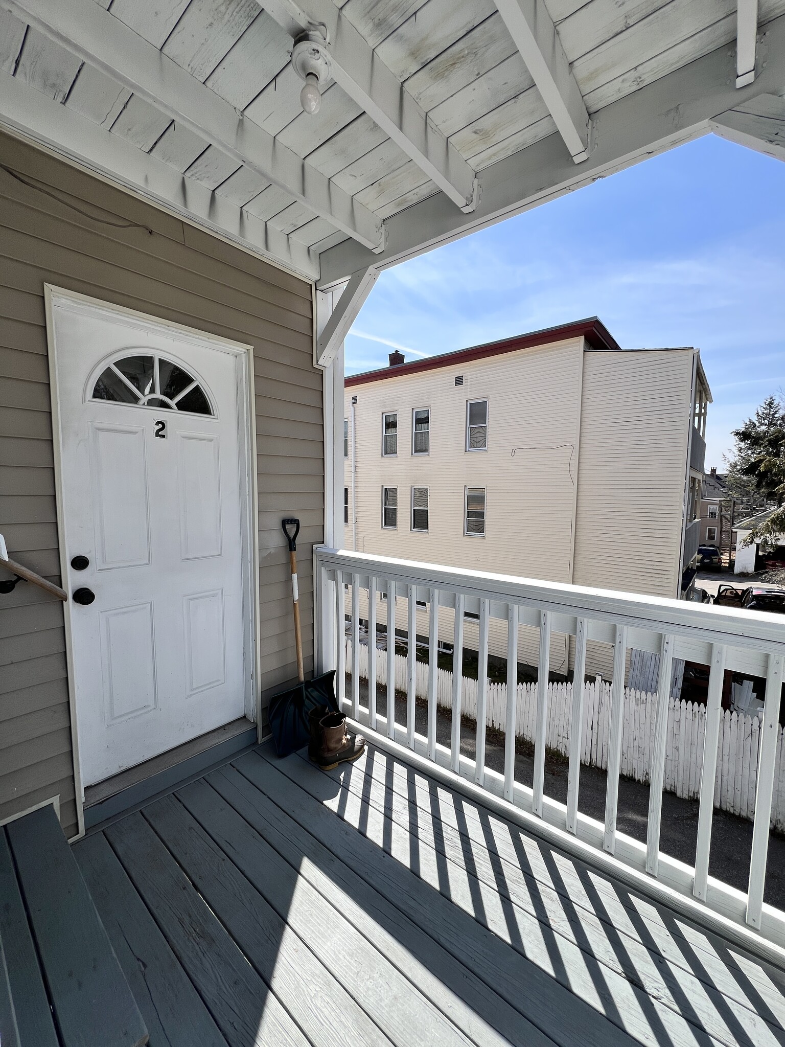 Rear entrance and deck - 94 Graham St