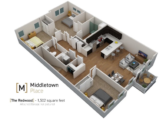 Floorplan - Middletown Place Apartments