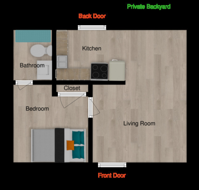 Floorplan - The Mill Gardens Apartments