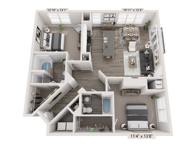 Floorplan - City Gate Apartment Homes