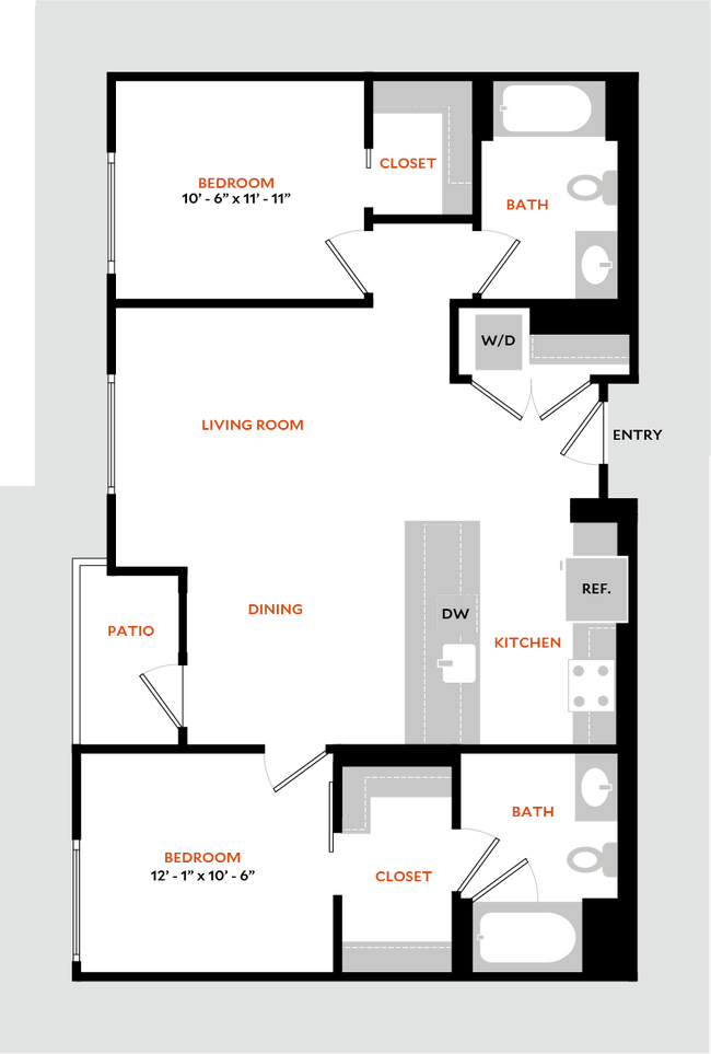 Floorplan - Hiro Apartments