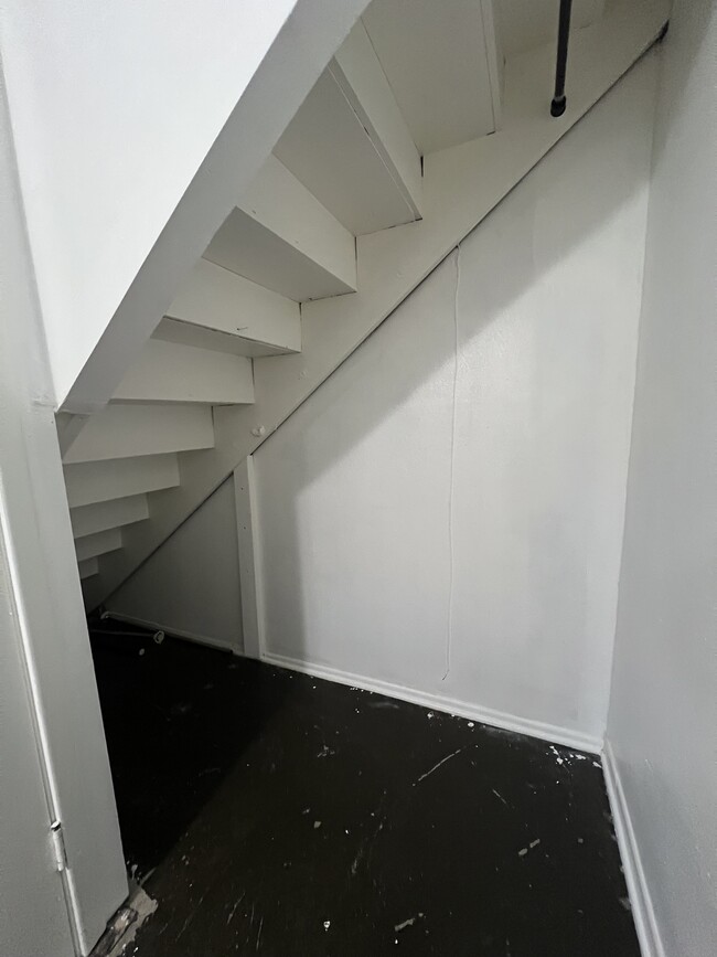 Storage area under stairs - 617 Haines Ave