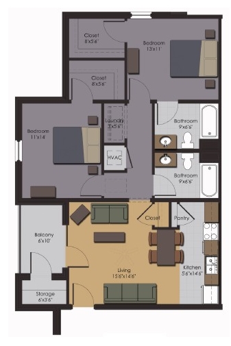 Floorplan - Williamsburg Place