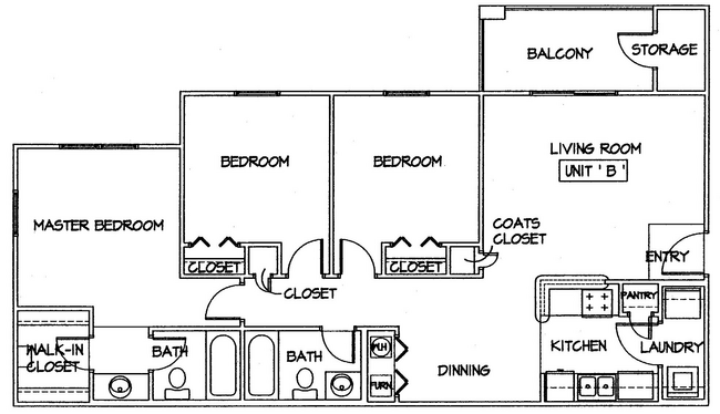 Village Crossing 3 Bedroom 1128 sq. ft..jpeg - Village Crossing