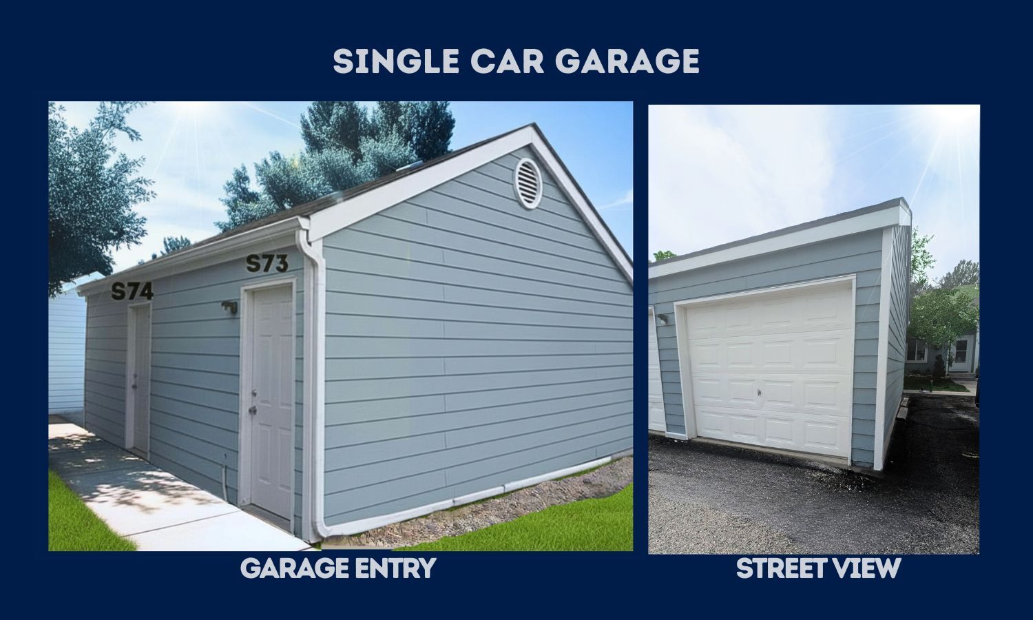 single car garage with extended room - 2929 Ross Dr S74