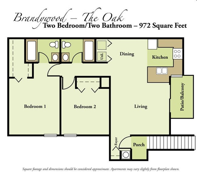 2BR/2BA - Brandywood Apartments