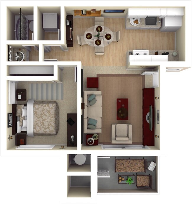 Floorplan - Plum Tree Apartment Homes
