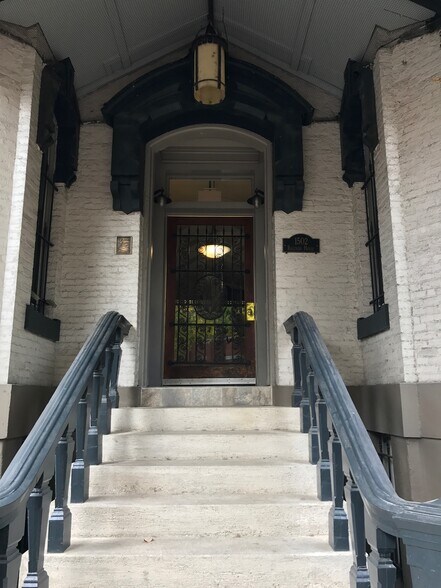 Front entrance. Unit is 1/2 flight above street level. - 1502 13th Street NW