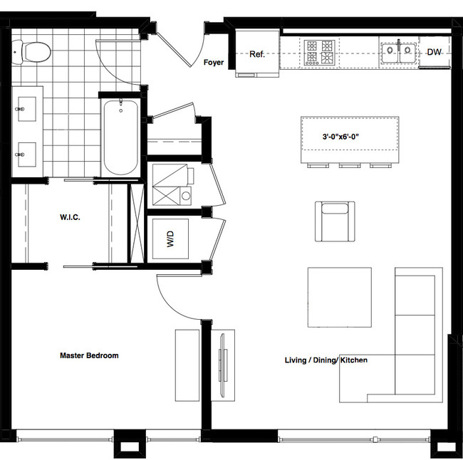 Luxe on Chicago - 2 - 1x1 - 1 Beds - 1 Baths - 759 Sq. ft. - Luxe on Chicago