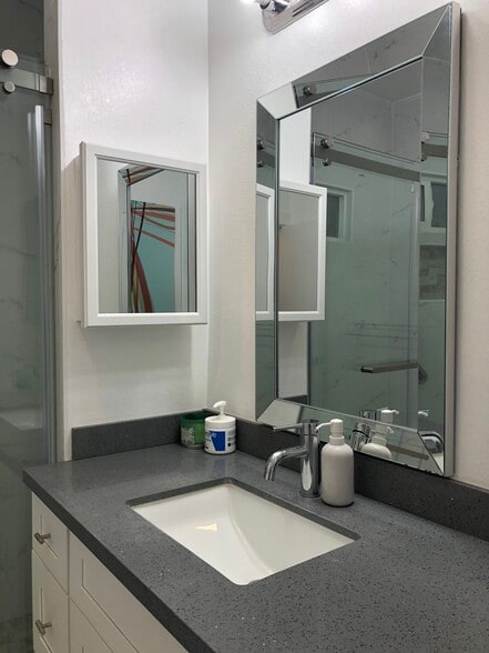 Bathroom - Mirrors & Counter - 115 N San Gabriel Blvd