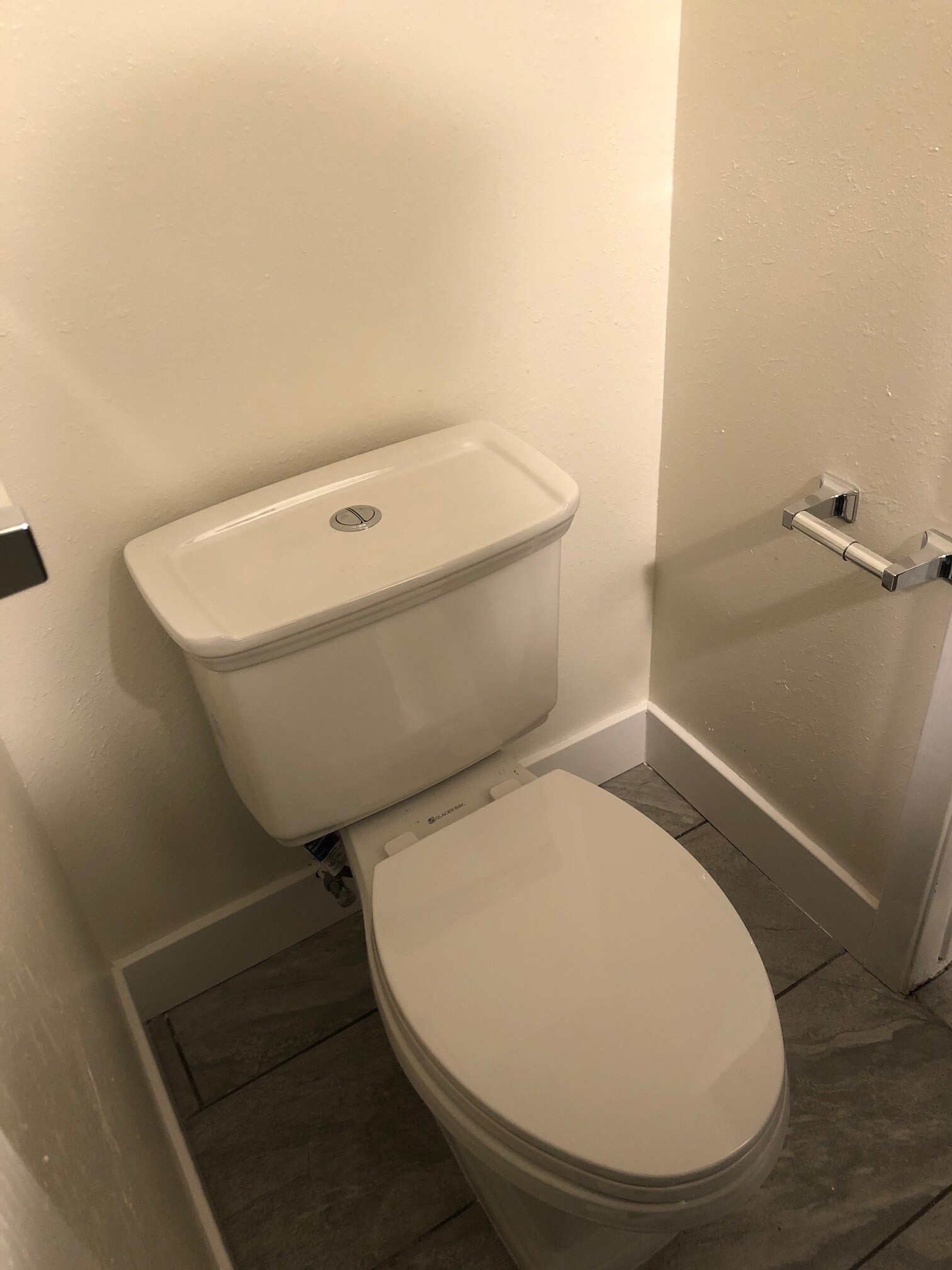 half bathroom located in basement, connected to basement bedroom - 6224 Magnolia Ln N