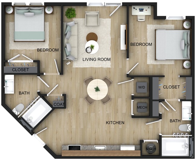 Floorplan - Joyfield Flats at Woodbridge