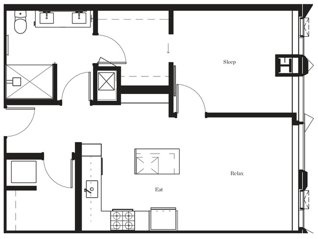 Floorplan - The Residences at Rainier Square