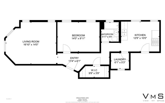 Floorplan - 7254 S Vernon