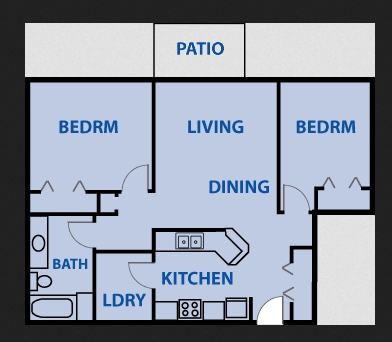 2BR/1BA - Olivieri Place Apartments